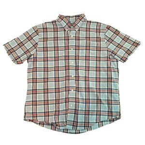 Lands' End Men's Short Sleeve Traditional Fit Shirt Size 16-16.5 Multi C…​